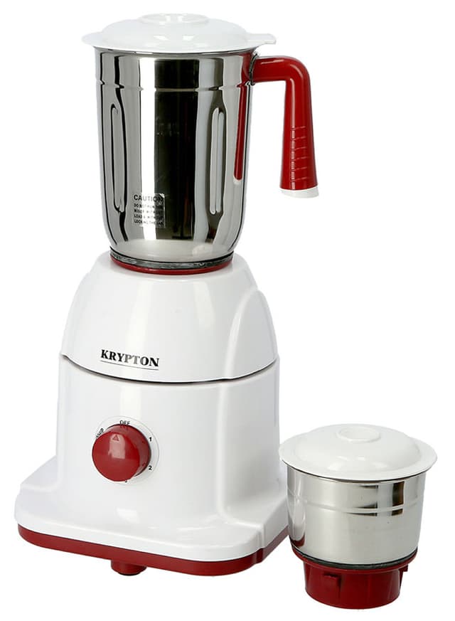Krypton 2 In 1 Powerful Mixer Grinder 550W 550 W KNB5311 White/Red/Silver