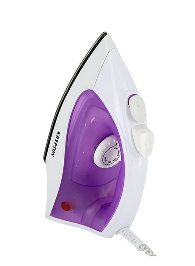 Krypton Powerful Non Stick Soleplate Iron With Self Clean Function And Variable Steam Control 1200 W KNSI6071 White/Purple