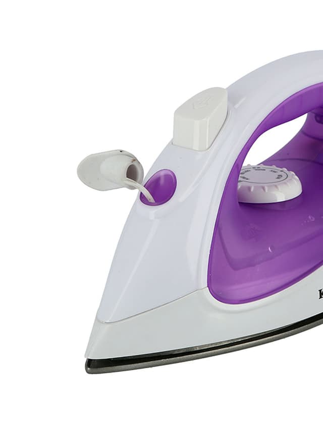 Krypton Powerful Non Stick Soleplate Iron With Self Clean Function And Variable Steam Control 1200 W KNSI6071 White/Purple