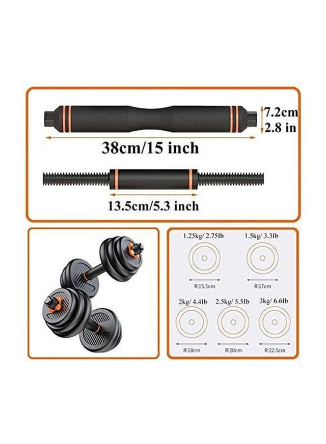 SkyLand SKY LAND 16-Piece Adjustable Dumbbell Set - 20Kg