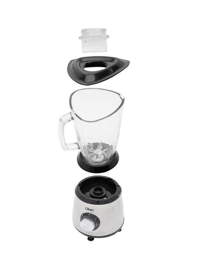 ClikOn Hexa Crystal Pro Glass Blender 1.5 l 500 W CK2622 Brushed Steel