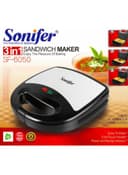 Sonifer 3 In 1 Sandwich Maker 700W 700 W SF 6050 Black