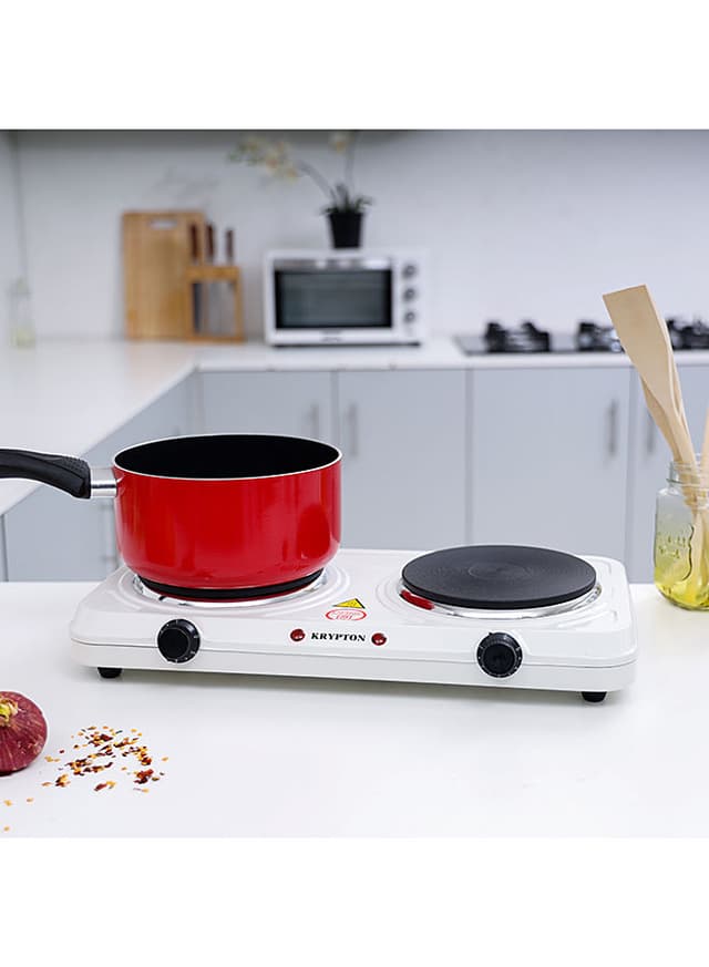 Krypton Double Burner Hot Plate 2000 W KNHP5306 White
