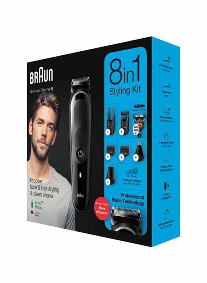 BRAUN 8 Piece Styling Trimmer Set Black