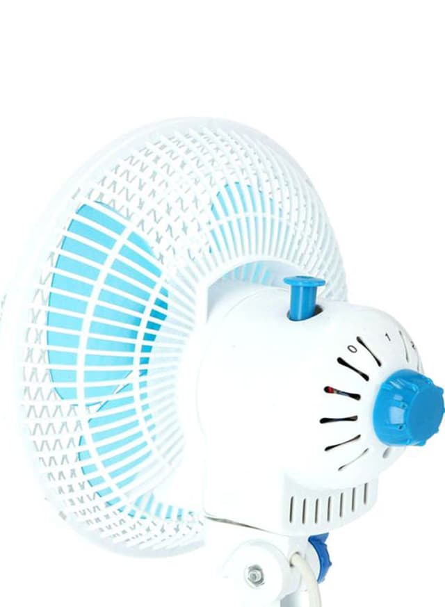 مروحة صغيرة متنقلة 35 واط أبيض/أزرق كريبيتون Krypton White/Blue 35 W Table Fan