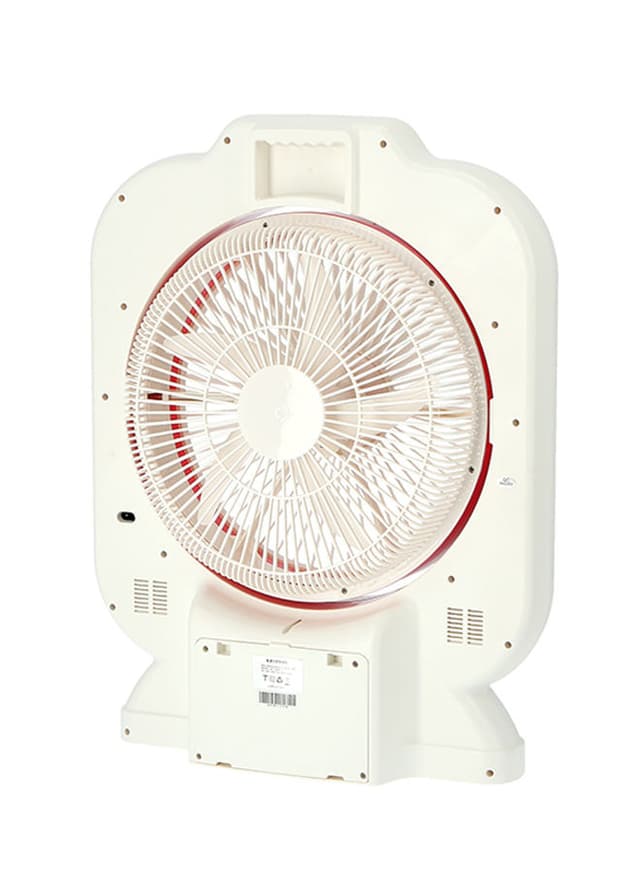 Krypton 12 Inch Rechargeable Box Fan With LED Night Light 60 W KNF111 White/Pink