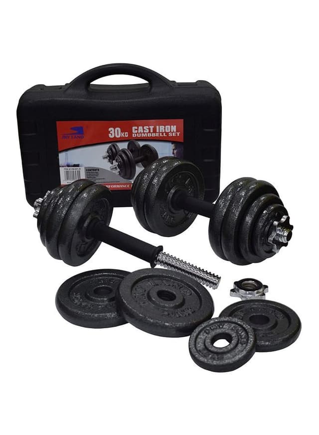 SkyLand 23-Piece Cast Iron Dumbell Set 30kg