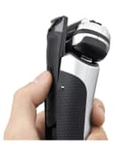 ماكينة حلاقة ( قابلة للشحن ) - اسود/ فضي  BRAUN - Series 9 Wet And Dry Cross Cutting Action Shaver