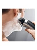 ماكينة حلاقة ( قابلة للشحن ) - اسود/ فضي  BRAUN - Series 9 Wet And Dry Cross Cutting Action Shaver