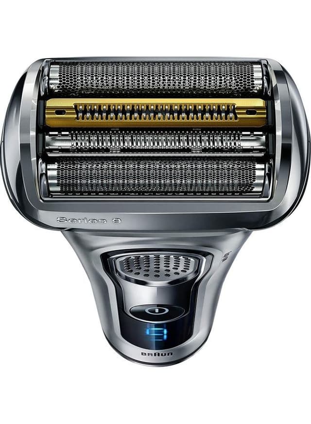 ماكينة حلاقة ( قابلة للشحن ) - اسود/ فضي  BRAUN - Series 9 Wet And Dry Cross Cutting Action Shaver