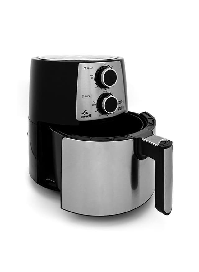 evvoli Air Fryer Timer And Adjustable Temperature Control With 2 Years Warranty 3.5 l 1400 W EVKA AF3501B Black/Grey