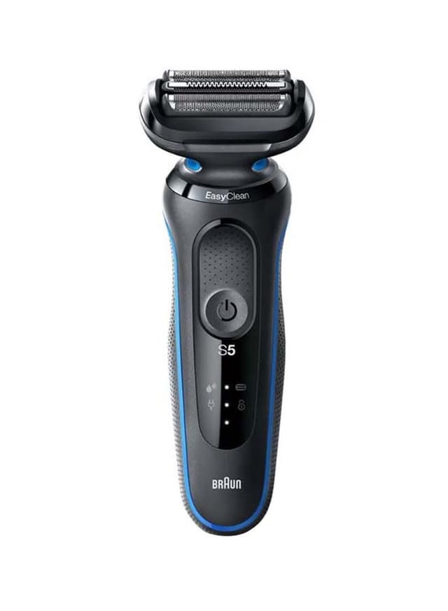 ماكينة حلاقة ( قابلة للشحن ) - ازرق BRAUN - Series 5 EasyClean Electric Shaver