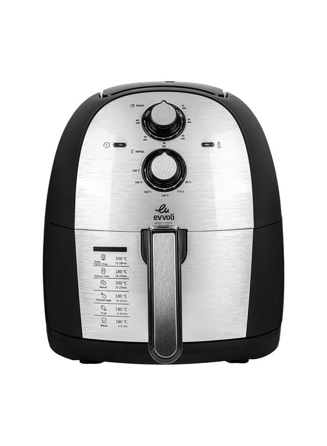 مقلاة هوائية بسعة 5.5 لتر evvoli - Air Fryer