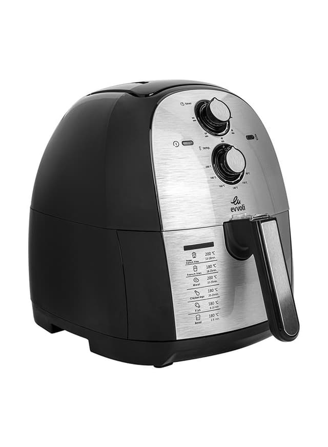 مقلاة هوائية بسعة 5.5 لتر evvoli - Air Fryer