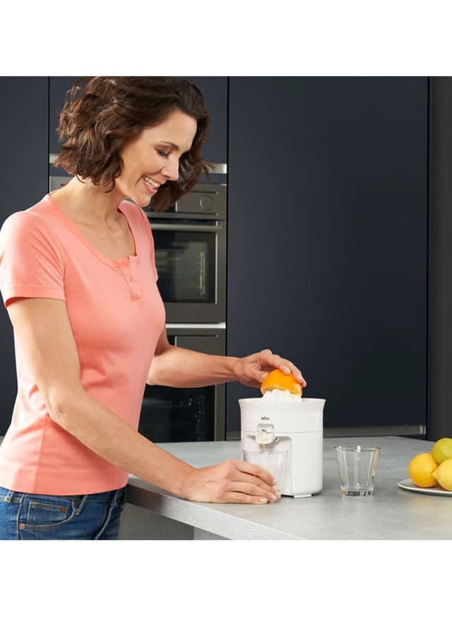 عصارة حمضيات ( 350 مل ، 60W ) - ابيض / شفاف  BRAUN - Tribute Collection White Citrus Juicer  CJ3050 Cl