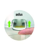 عصارة حمضيات ( 350 مل ، 60W ) - ابيض / شفاف  BRAUN - Tribute Collection White Citrus Juicer  CJ3050 Cl