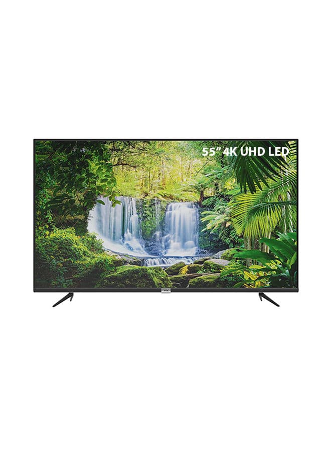TCL 55 Inch 4K Android Smart UHD TV, 55P617 55P617 Black