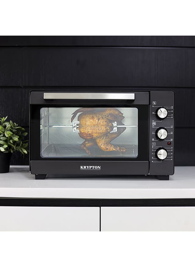 Krypton Electric Microwave Oven With Rotisserie Functions And Grill Function 30 l 1600 W KNO5324 Black