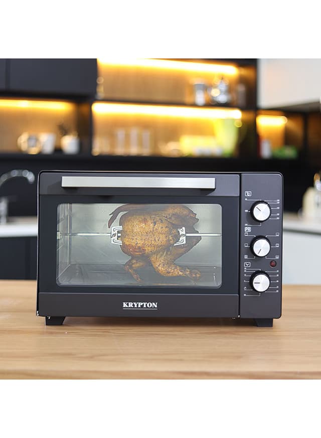 Krypton Electric Microwave Oven With Rotisserie Functions And Grill Function 30 l 1600 W KNO5324 Black