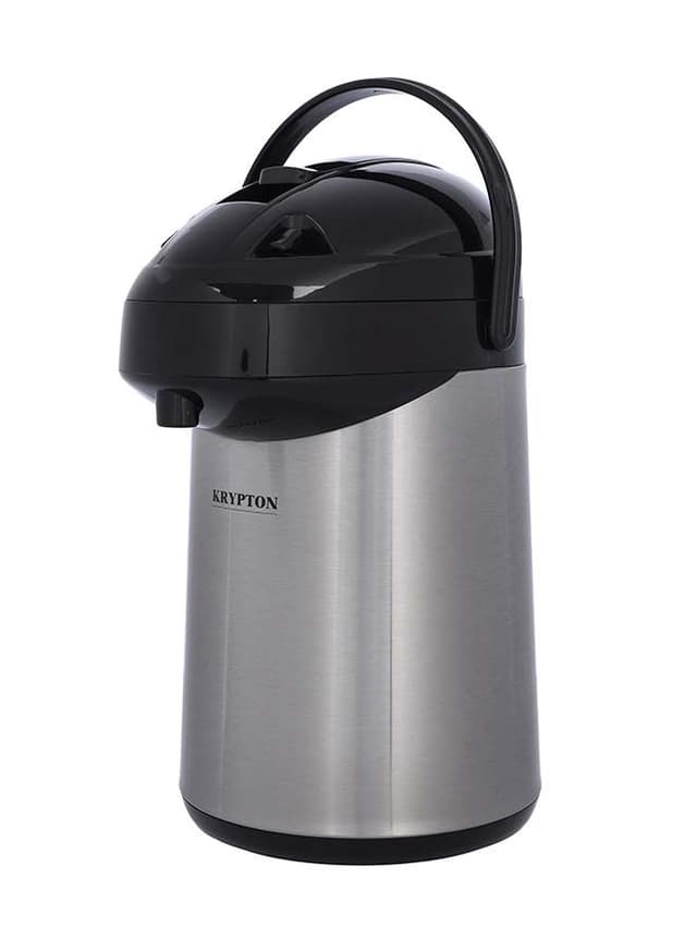 Krypton 3.5L Stainless Steel Airpot Flask Silver/Black 30x30x7cm