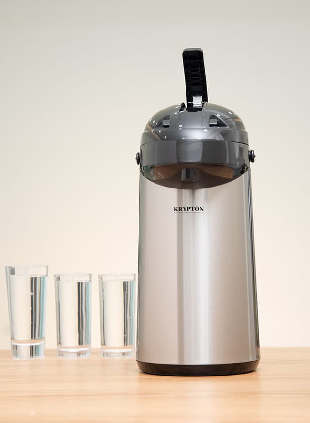 Krypton 3.5L Stainless Steel Airpot Flask Silver/Black 30x30x7cm