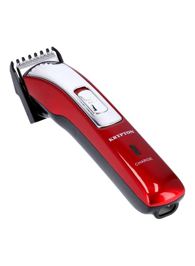 Krypton Rechargeable Cordless Trimmer Red/Silver/Black