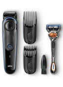 Braun BT3040 Beard Trimmer For Men With 2 Combs And Free Gillette Fusion ProGlide Razor Black - 64010