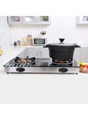 Krypton 2 Burner Tempered Glass Gas Stove KNGC6165 Black/Silver