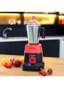 Krypton 3 In 1 Mixer Grinder With Stainless Steel Blades & Unbreakable Lids 3 kg 550 W KNB6192 Red