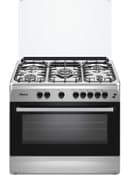 موقد غاز منزلي 5 رؤوس مع فرن NOBEL - Gas Cooker Silver Full Safety Ffd Gas Oven