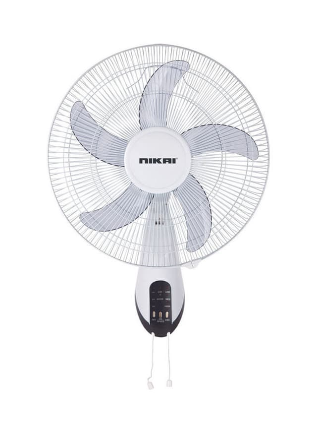 NIKAI 16” Wall Fan With Remote 45 W NWF1636RT1 White