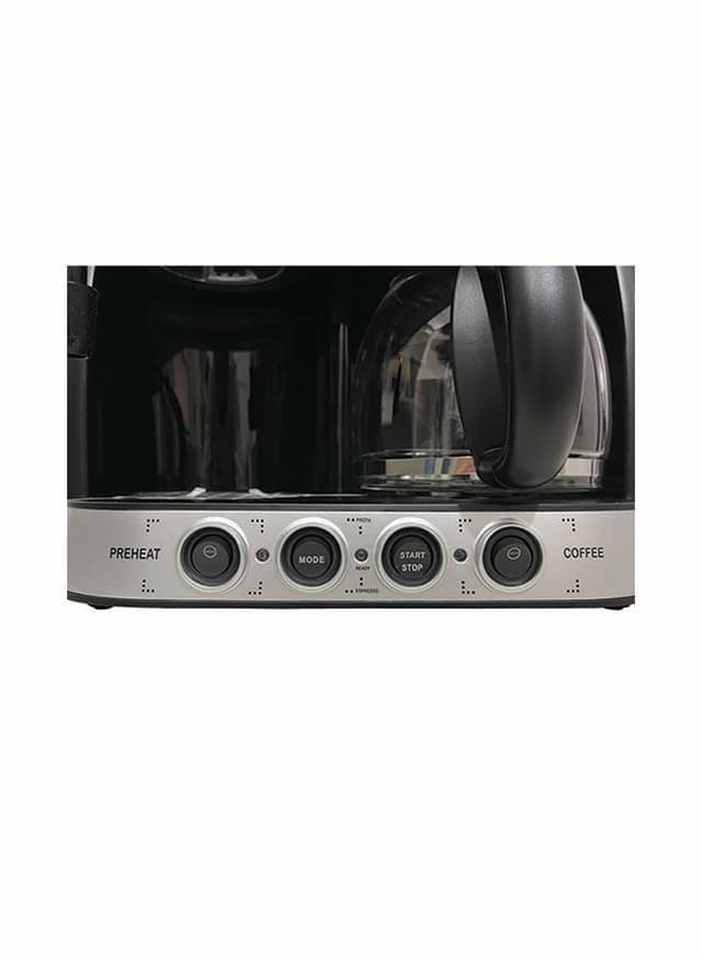 ماكينة صنع القهوة الكهربائية بضغط 15 بار 1.25 لتر NOBEL Coffee Machine With Frother And Espresso