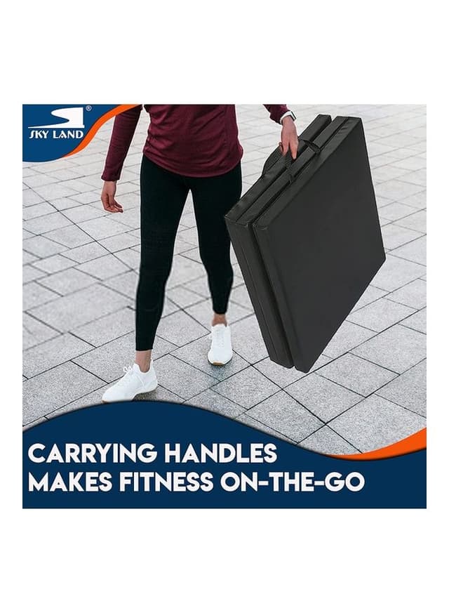 سجادة يوغا للتمارين الرياضية قابلة للطي محمولة وخفيفة الوزن مضادة للانزلاق سكاي لاند Exercise Mat foldable SkyLand