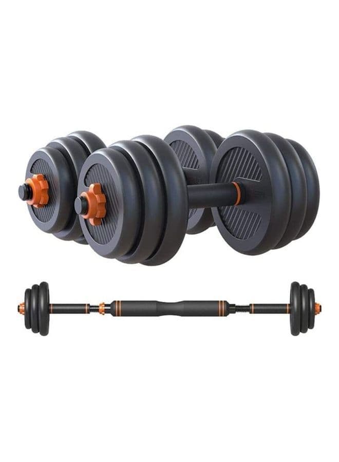 مجموعة دامبل 2في1 بوزن 15 كغ 2In1 Adjustable Dumbbell and Barbell Set - SkyLand