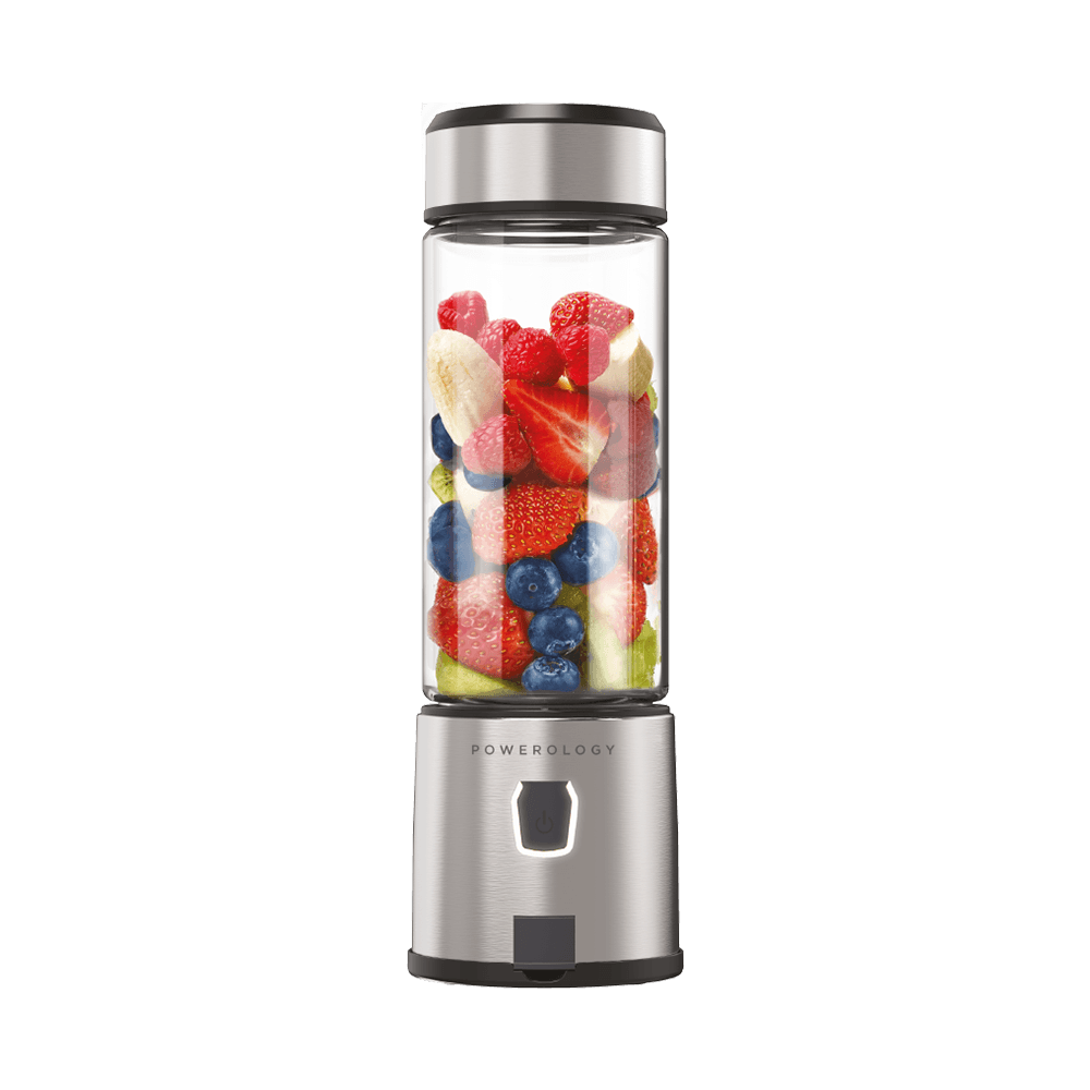 Powerology 6-Blade Portable Juicer 450mL 126W - Black