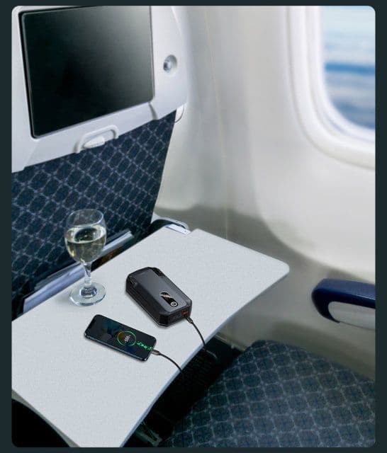 Baseus Super Energy Max Car Jump Starter 8.0L Gas 4.0L Diesel Engine 12V Portable Power Pack Automotive Battery Booster Charger with USB Port Smart Jumper Cables LED Flashlight