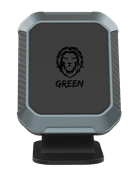 Green Magnetic Car Phone Holder - Black