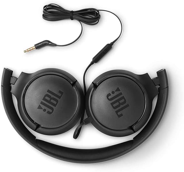 سماعات سلكية لون أسود JBL T500 Wired On-Ear  Headphones - JBL