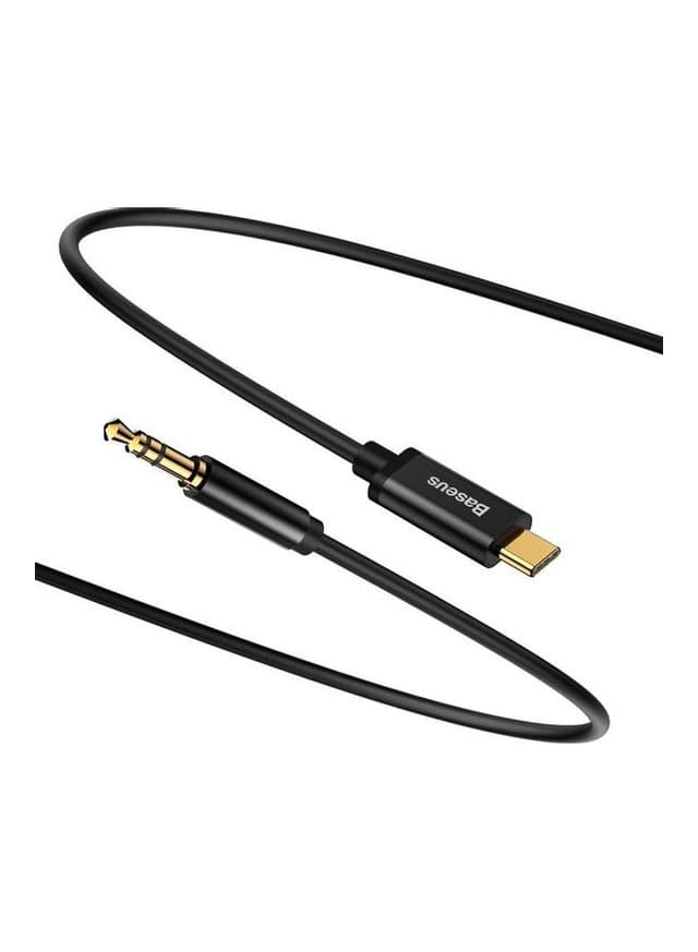 Baseus Yiven Type-C Male To 3.5 Male Audio Cable 120cm Black/Silver - 57143