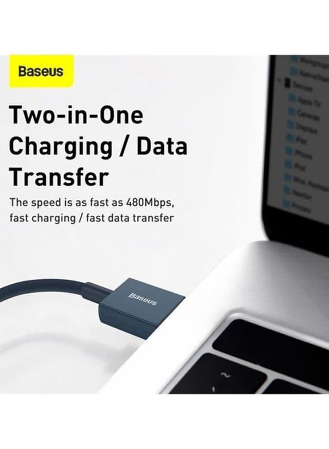 Baseus Superior Series USB to Lightning 2.4A Fast Charging Data Cable 2m Blue