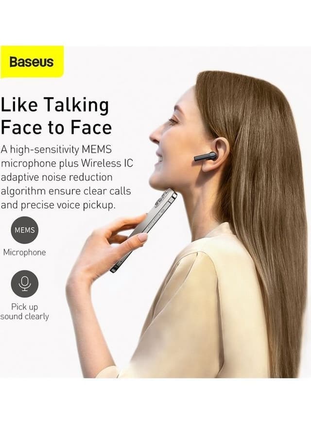 سماعات بلوتوث لاسلكية Baseus Air Nora W2 TWS Wireless Bluetooth Earphones