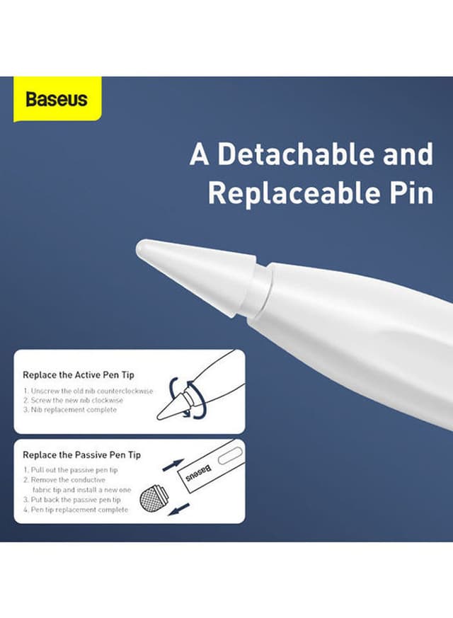 Baseus Smooth Writing Universal Type-C Charging Stylus Pen White