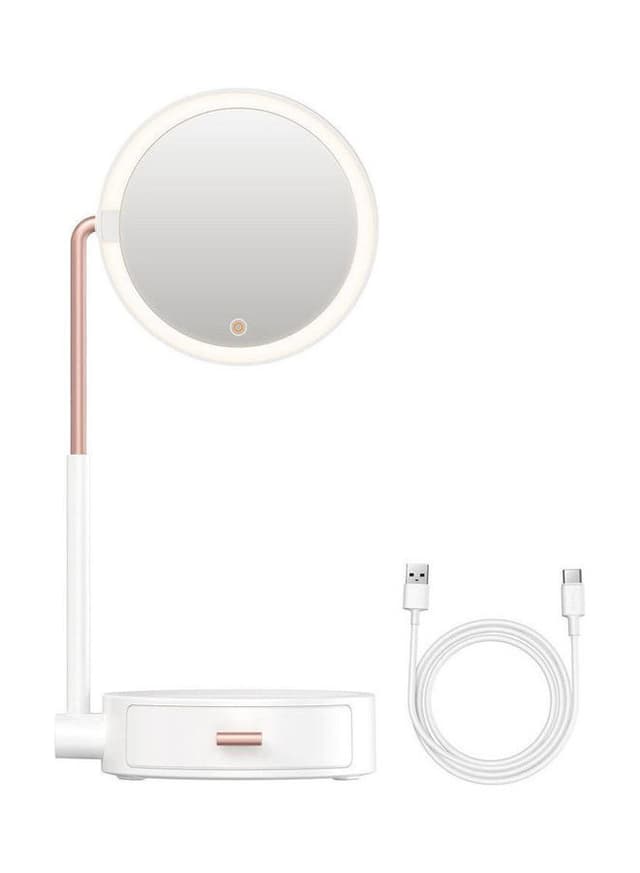 مرآة المكياج مع صندوق التخزين Baseus Smart Beauty Series Lighted Makeup Mirror With Storage Box