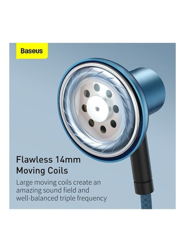 سماعات سلكية Baseus Wired Earphone with Microphone And Remote Control