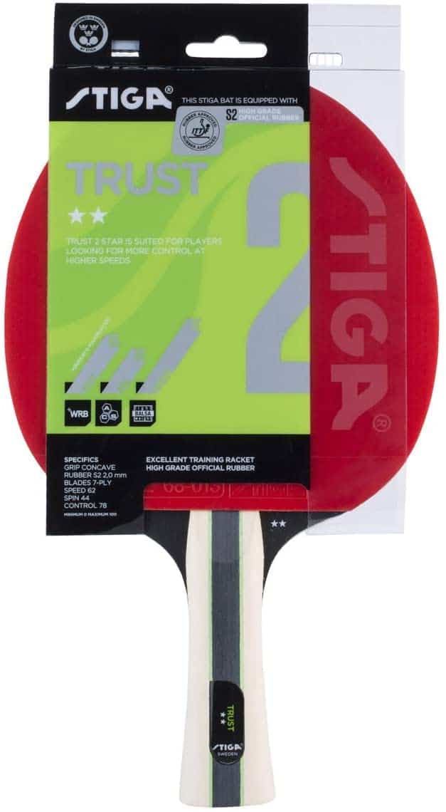 مضرب تنس Trust 2 Star Table Tennis Bat - Stiga