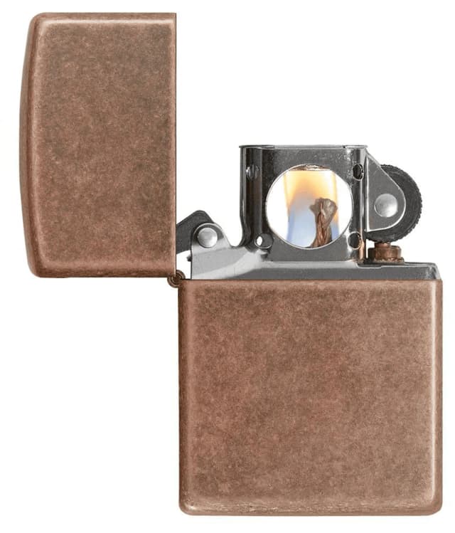 ولاعة نحاسية كلاسيكية Zippo - Classic Antique Copper Lighter