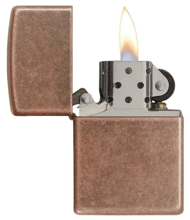 ولاعة نحاسية كلاسيكية Zippo - Classic Antique Copper Lighter