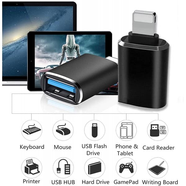 ناقل بيانات Lightning OTG / USB 3.0 فائق السرعة من Yesido