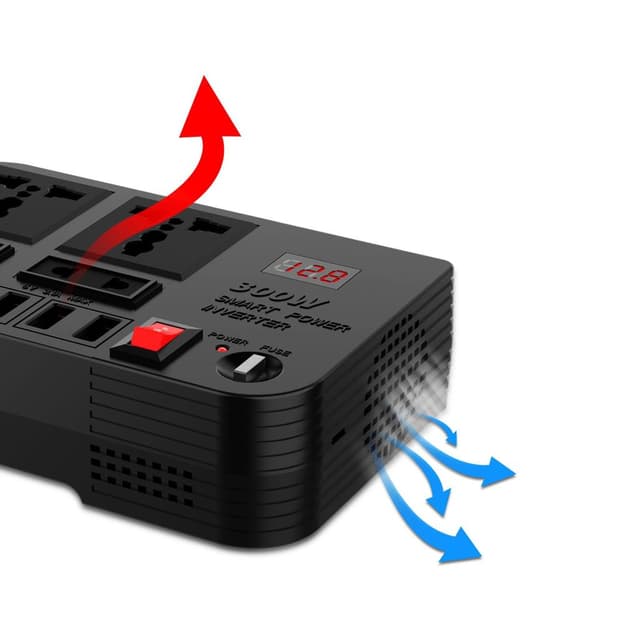 شاحن سيارة مع موزع كهربائي بقوة 300 واط Green Spark 3 Power Inverter