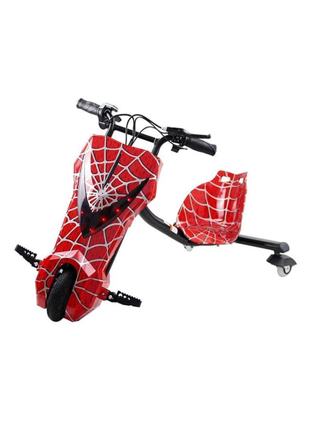 Generic 3-Wheel Electric Drifting Scooter Spiderman Design Comfortable Seat With Backrest